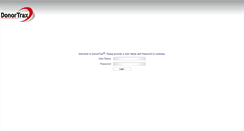Desktop Screenshot of donortrax.com