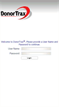 Mobile Screenshot of donortrax.com